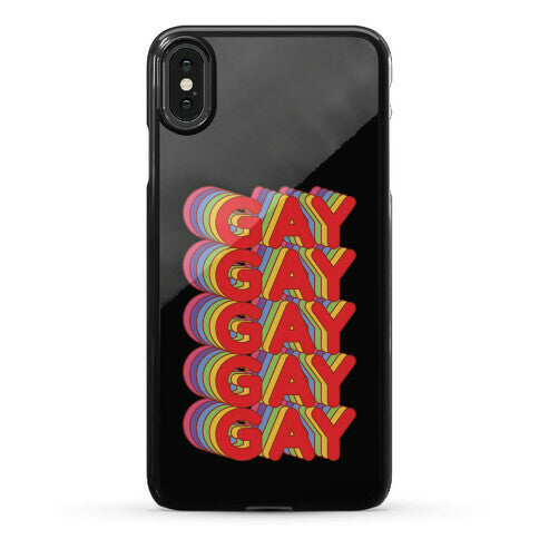 Gay Retro Rainbow Phone Case